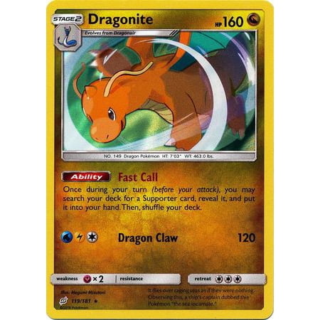 Dragonite Pokemon Card - Pokemon Team Up Dragonite #119