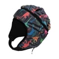 thumbnail image 2 of kurtrusly EVA Goalkeeper Rugby Soccer Football Helmet Rugby Soccer Goalkeeper Hat Head Protector Guard Colorful, 2 of 9