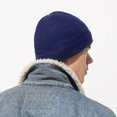 thumbnail image 3 of Sunjoy Tech Unisex Winter Hat Solid Color Elastic Anti-slip Soft Warm Windproof Hip Hop Polar Fleece Beanie Outdoor Cycling Hat, 3 of 9