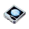 thumbnail image 4 of for Samsung Galaxy Z Flip 6 Case Glitter with Plating Bumper Frame, Bling PU Leather + Hard PC Anti-Scratch Shockproof Lightweight Slim Case for Samsung Galaxy Z Flip 6 Phone Case, Lightblue, 4 of 10