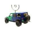 thumbnail image 2 of 2017 Jeep Wrangler JKU JK Unlimited Falken Tires Christmas Ornament 1:64 Green, 2 of 3