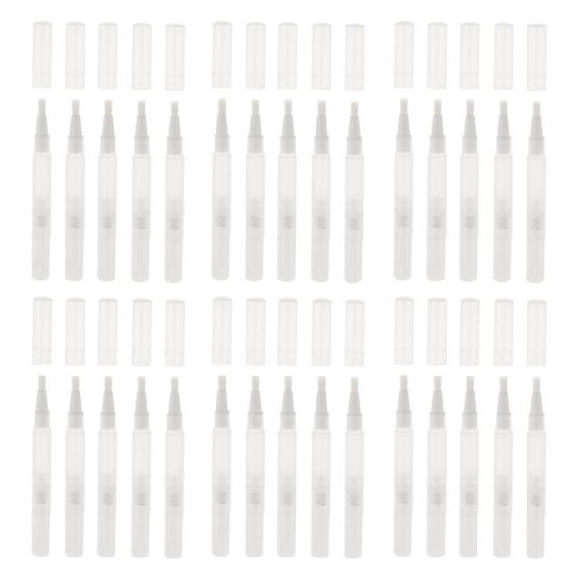 6x 5 Uds Bolígrafo Giratorio Vacío con Cepillo Tubo Portátil Aceite de Cutícula / de Uñas / Gel Blanqueador de / Contenedor Yuyangstore tubo de envase cosmético