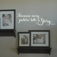 thumbnail image 4 of Because Every Picture Tells a Story Vinyl Lettering Picture Wall Quote Family Decals - Size: 9"H x 28"L - Color: Ivory, 4 of 5