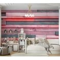 thumbnail image 6 of Tiptophomedecor Background & Patterns Wallpaper Wall Mural - Mixed Pink Wooden Planks, 6 of 8