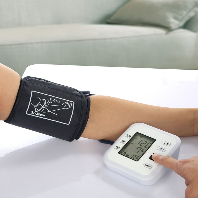 Arm Blood Pressure Monitor with Adjustable Cuff (8.7in-12.6in