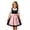 AB232 Black, variant on Tisuna Girls Dress Short Sleeve Square Neck Solid Color Dress Kids Festival Party Elegance Dresses Size 5-6 Years