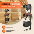 thumbnail image 3 of VEVOR Wall Mount Saddle Rack Four Tiers Western &  English Horse Saddle Holder, 3 of 9