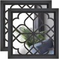 thumbnail image 1 of Espejo de Pared Wocred 2 PCS 41x41 cm Negro Rústico, 1 of 7
