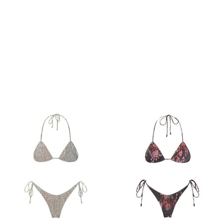 Wijhcboe 2 Pack Sexy Swimsuit Tops for Women plus Size with Support Bikini 2023 Swimsuit Women Swimwear Push Up Bikini Set Thong Brazilian Bathing Suit Beach Board Shorts Boys Size 14 Bathing Suit S