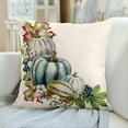 thumbnail image 5 of Throw Pillow Covers 20x20 Inches Home Decor Set of 4 Pillow Cases Decorative for Bed Sofa Cushion Couch Outdoor Watercolor Pumpkins Pillowcases, 5 of 6