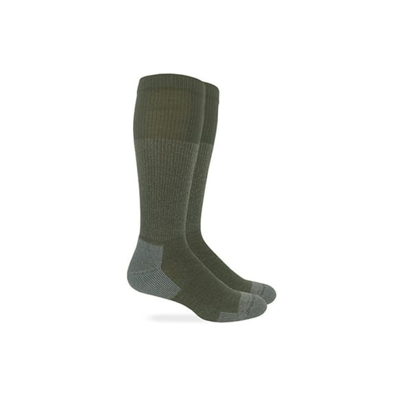 Carolina Ultimate 60% Merino Wool Mid-Calf Boot Sock 1 Pair, Green, Large