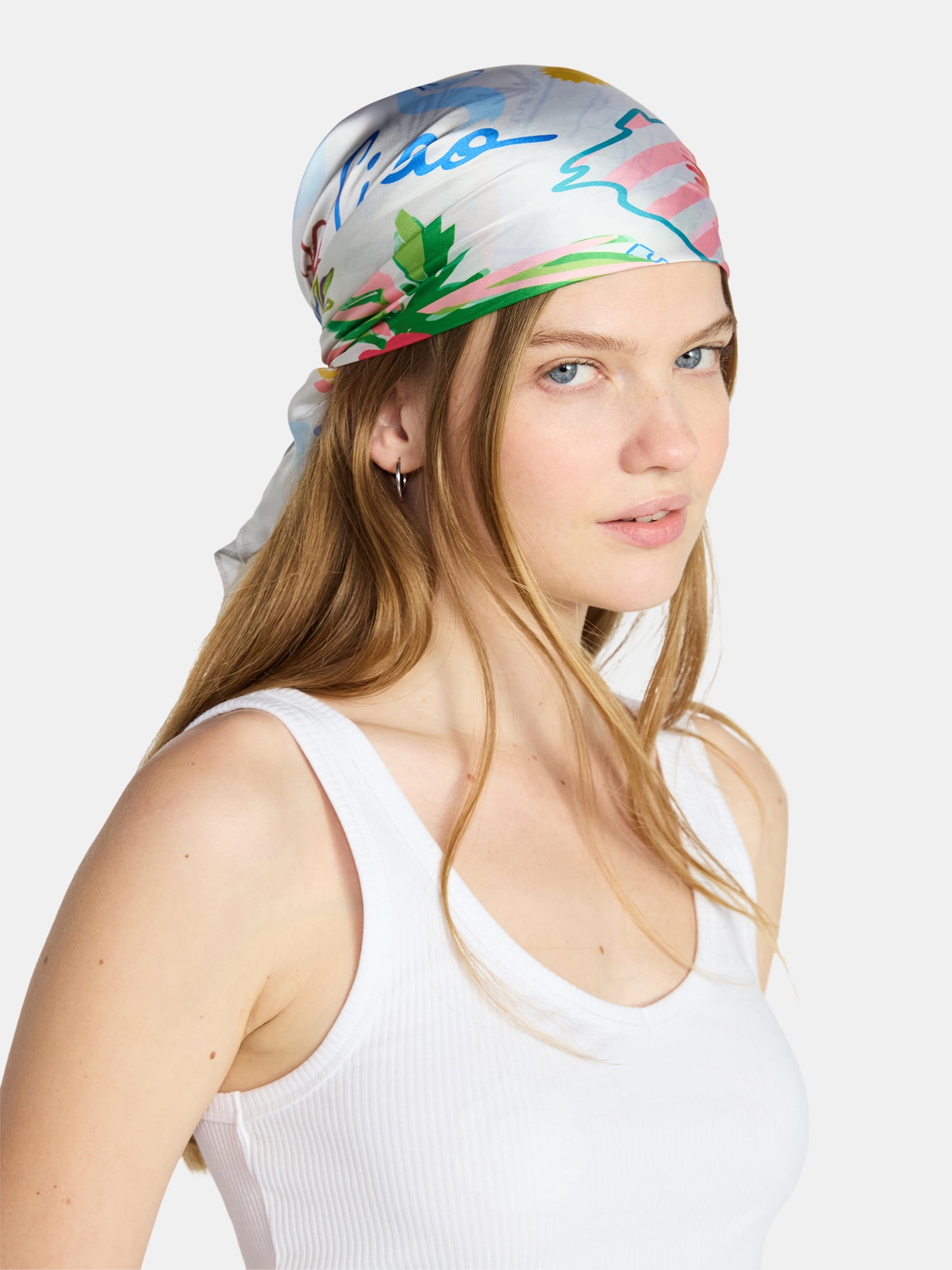 No Boundaries Printed Square Scarf, Women’s