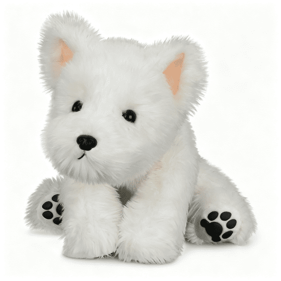 CYFW Lightly Weighted Stuffed Animals Westie Dog Plush 18" for Kids&Adults|Ultra Soft Huggable Fell,Cozy Comfort Companion,Cute Room Decor,Ideal Gifts for Birthdays Holidays Christmas