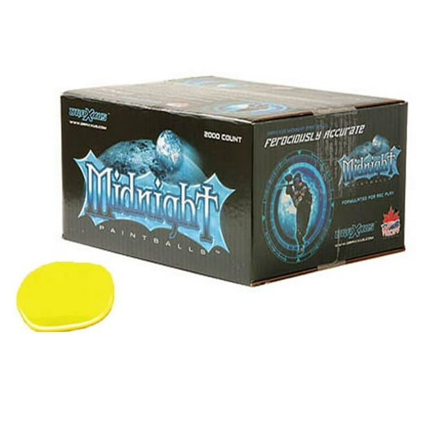 XBall Draxxus Midnight 2,000 Count Paintballs, Yellow Fill