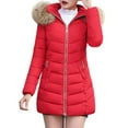 thumbnail image 2 of KANG Winter Coat Long Puffy Down Jacket With Faux Hood Warm Thermal Outerwear For Cold Weather, 2 of 4