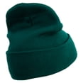 thumbnail image 3 of Pig Footprints Embroidered 12 Inch Long Knitted Beanie - Dk Green OSFM, 3 of 5
