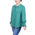 thumbnail image 2 of Long Sleeve Y Neck Blouse, 2 of 3