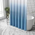 thumbnail image 5 of Rideau de Douche en Polyester Dégradé Bleu Gris KSEERBABALL, 72 Pouces x 72 Pouces Imperméable, 5 of 5