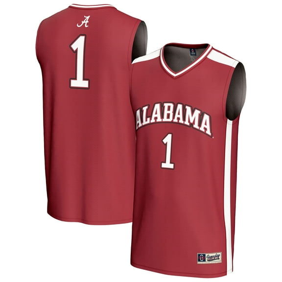 Unisex GameDay Greats #1 Crimson Alabama Crimson Tide Lightweight Basketball Fashion Jersey