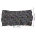 thumbnail image 3 of Qarigey Diademas para invierno y otoño, Protector de cabeza de ganchillo a prueba de viento, orejeras gruesas ajustables para mujer, Accesorio para el cabello TYPE1, 3 of 6