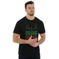 thumbnail image 4 of Bring Christmas Cheer Reindeer Antler Men's Graphic T Shirt Tees Brisco Brands L, 4 of 4