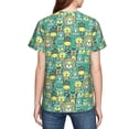 thumbnail image 7 of Wukai Animals with Leaf Youth Unisex Short Sleeve T-Shirt for Boys, Girls, Teens, and Kids-Large, 7 of 7