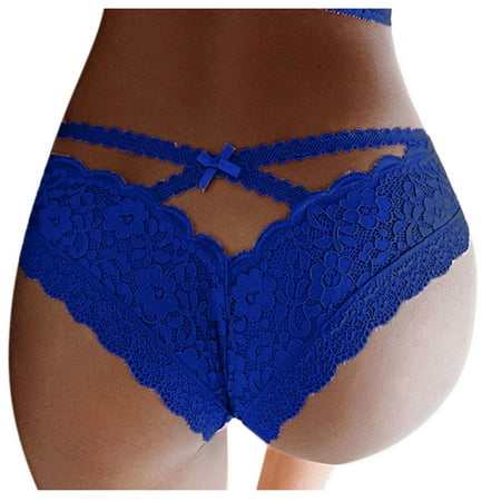 

Girl Women Fishnet Lingerie Hollow Crochet Lace-up Out Underwear For Women Panty Panties Lace