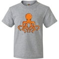 thumbnail image 3 of Inktastic Orange Octopus Youth T-Shirt, 3 of 5