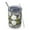 Darkgray Daisy Flower, variant on 12oz Tumblers Green Daisy Flower Yellow Centers Pattern Vacuum Insulated Stainless Steel Travel Tumbler Cups Mug with Lid and Straw for Beer,Coffee,Beverages with Cleaning Brush for Cold & Hot Drinks