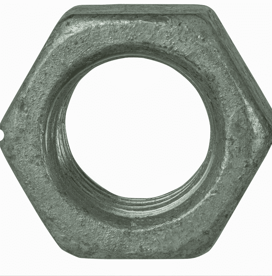 Everbilt 1/2"-13 Finished Hex Nuts Steel Grade 2 Hot Dip Galvanized Finish Qty 50(804070)
