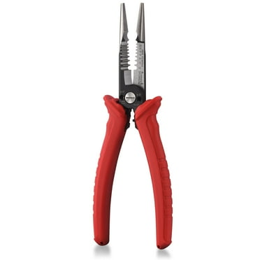 NEIKO 02038A 6-in-1 Wire Service Tool | 8-1/2" Length | Gripper, Crimper, Stripper, Cutter, Extractor, Electrician Pliers