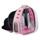 thumbnail image 2 of Bolsa de mochila de mochila de cápsula extensible portador de gato expandible transpirable Rosado Jinwen Transportín de viaje para mascotas, 2 of 8