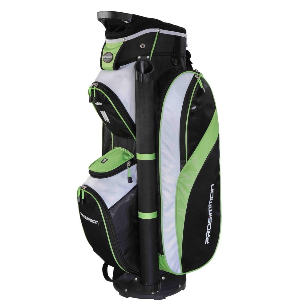 Prosimmon Tour 14 Way Cart Golf Bag Black and Green