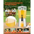 thumbnail image 4 of VEVOR Drink Dispenser 2.1 Gal Beverage Dispenser for Parties with Spigot Ice Chamber, 4 of 9