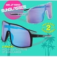 thumbnail image 3 of Pack de 2 gafas de sol Dude Perfect para niños y niños, color negro y camuflaje, 3 of 6