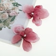 thumbnail image 5 of Unique Bargains 2 Pcs Hair Clip Grace Wind Butterfly Flowers Duckbill Clip Dark Pink, 5 of 5