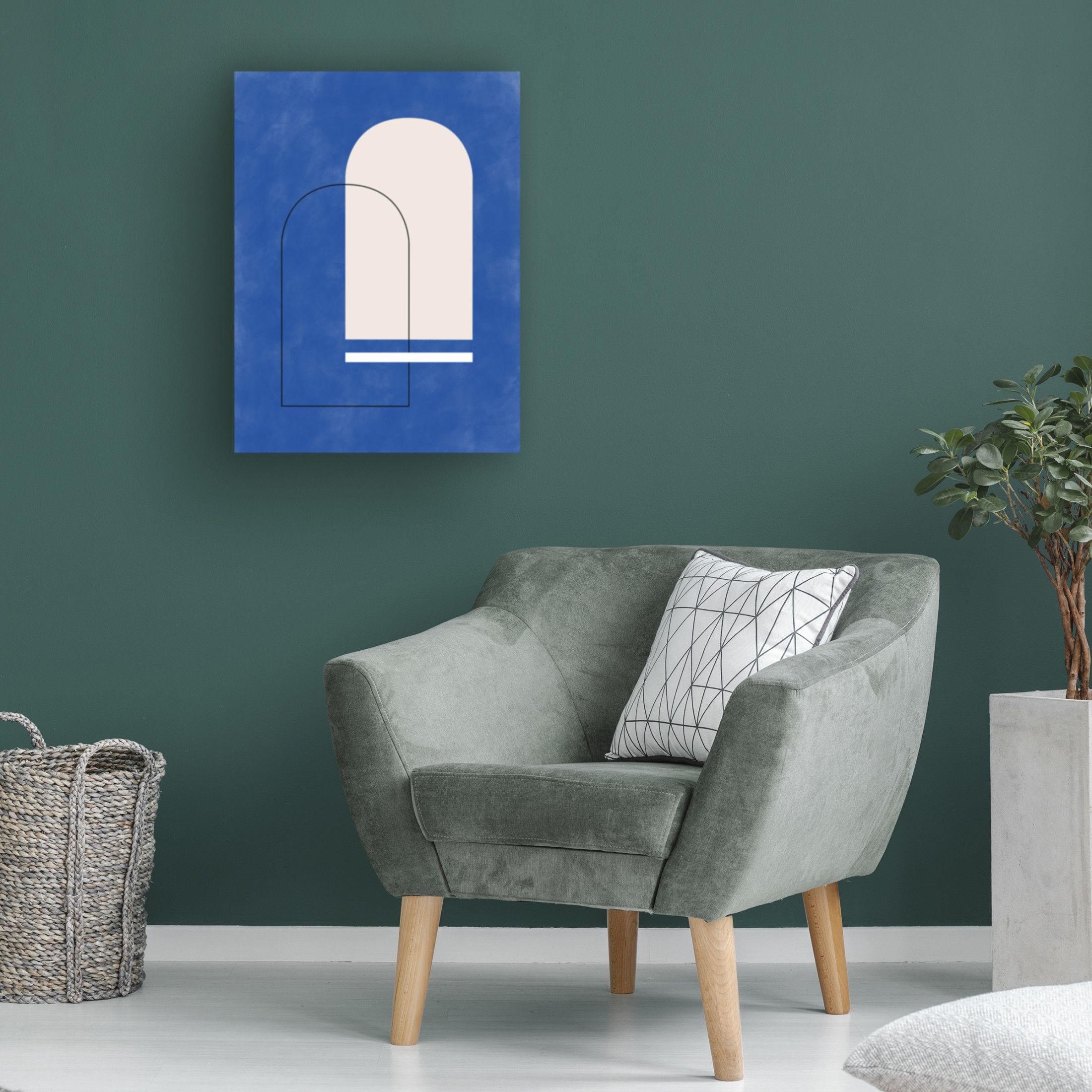 Trademark Fine Art Elena Ristova Indigo13 Canvas Wall Art