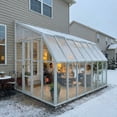 thumbnail image 3 of Palram - Canopia Sun Room 8' x 14' Polycarbonate Walk-In Greenhouse - White - with Roof Vent, 3 of 8