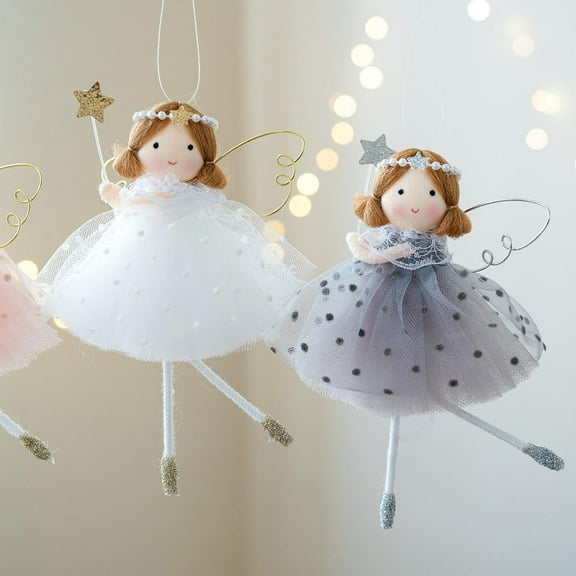 Christmas Decorations Christmas Tree Ornaments Girly Tulle Angel Girl Hanging Ornament Christmas Tree Ornament