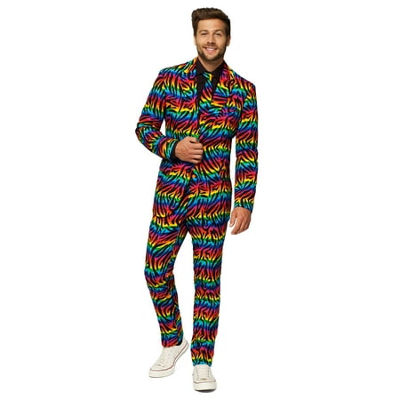 OppoSuits Men's Wild Rainbow Pride Suit