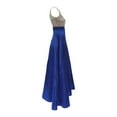 thumbnail image 5 of Rigardu Women Sleeveless V Neck Wedding Dress Elegant Party Evening Slim Maxi Dresses Blue + M, 5 of 6