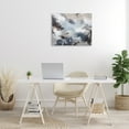 thumbnail image 3 of Stupell Industries Grey Organic Abstract Abstract Painting Gallery Wrapped Canvas Art Print Wall Art, 30 x 24, 3 of 8
