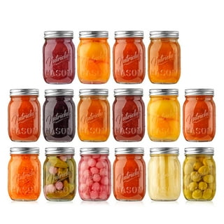 Small Glass Jars With Airtight Lids,Encheng Glass Spice Jars 5 oz,Maosn  Jars With Leak Proof Rubber Gasket 150ml,Glass Storage Containers With  Hinged