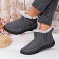 thumbnail image 4 of Willtoo Winter Snow Zip Up Boots for Women Faux Fur Lined Warm Ankle Booties Outdoor Anti-slip Waterproof Comfortable Short Boot, 4 of 5
