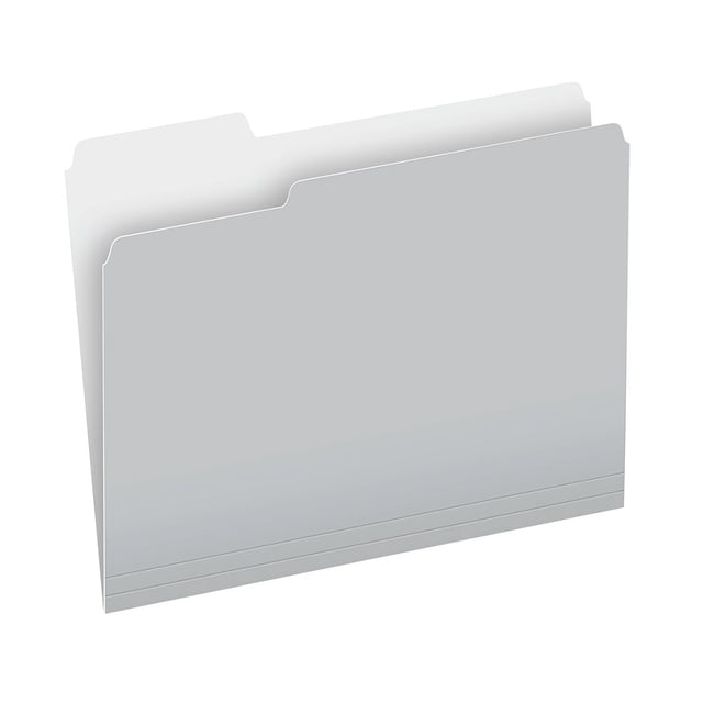 Fólder carta Pendaflex, ceja 1/3, Gris, Cj. de 100