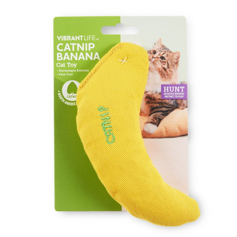 Vibrant Life 100 North American Catnip Filled Cat Toys Banana