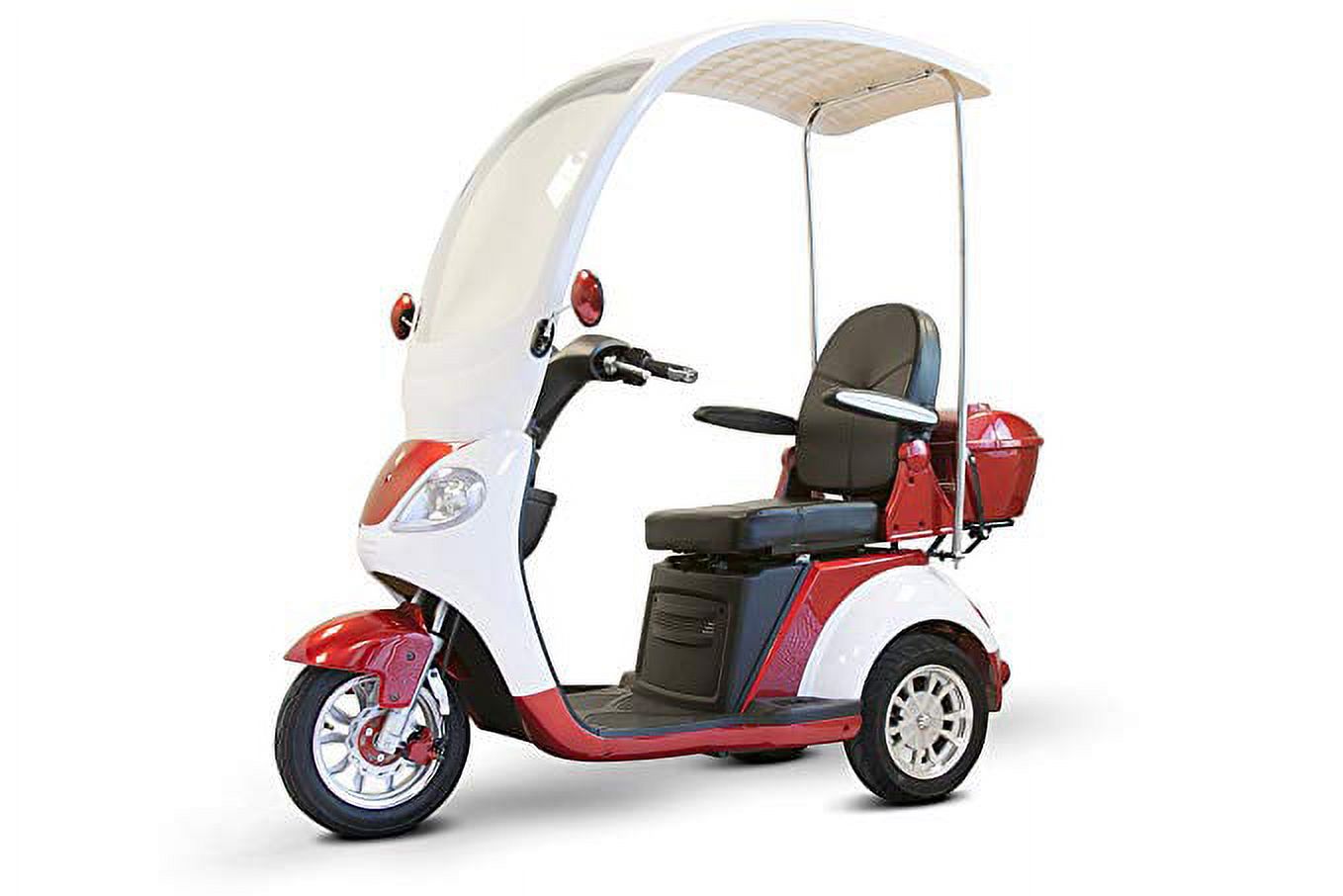 Ewheels Ewheels Luxurious Electric Oversized Scooter with Full Canopy Red - image 3 of 3