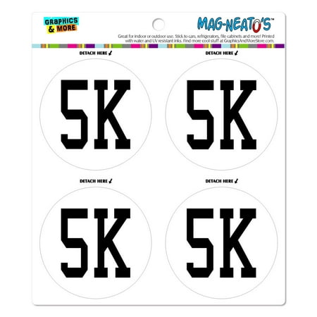 

5K Running Marathon Jogging MAG-NEATO S(TM) Car/Refrigerator Magnet Set