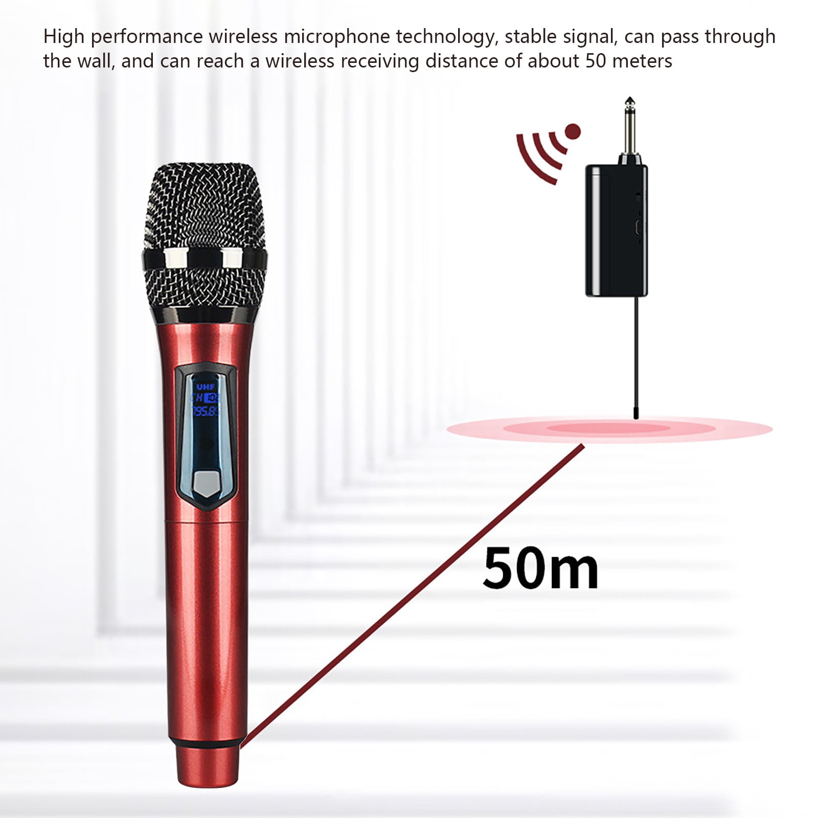 ZFYXGS Wireless Microphone Household Karaoke 2 Pack Outdoor Audio TV Singing KTV Karaoke Meeting Performance Microphone