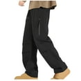 thumbnail image 3 of HomeGardon Mens Pants Big Tall Men's Lightweight Sweatpants Loose Fit Open Bottom Athletic Pants with Pockets Men's Casual Pants Lightweight Quick Dry Hiking Running Workout Outdoor M-5XL, 3 of 3